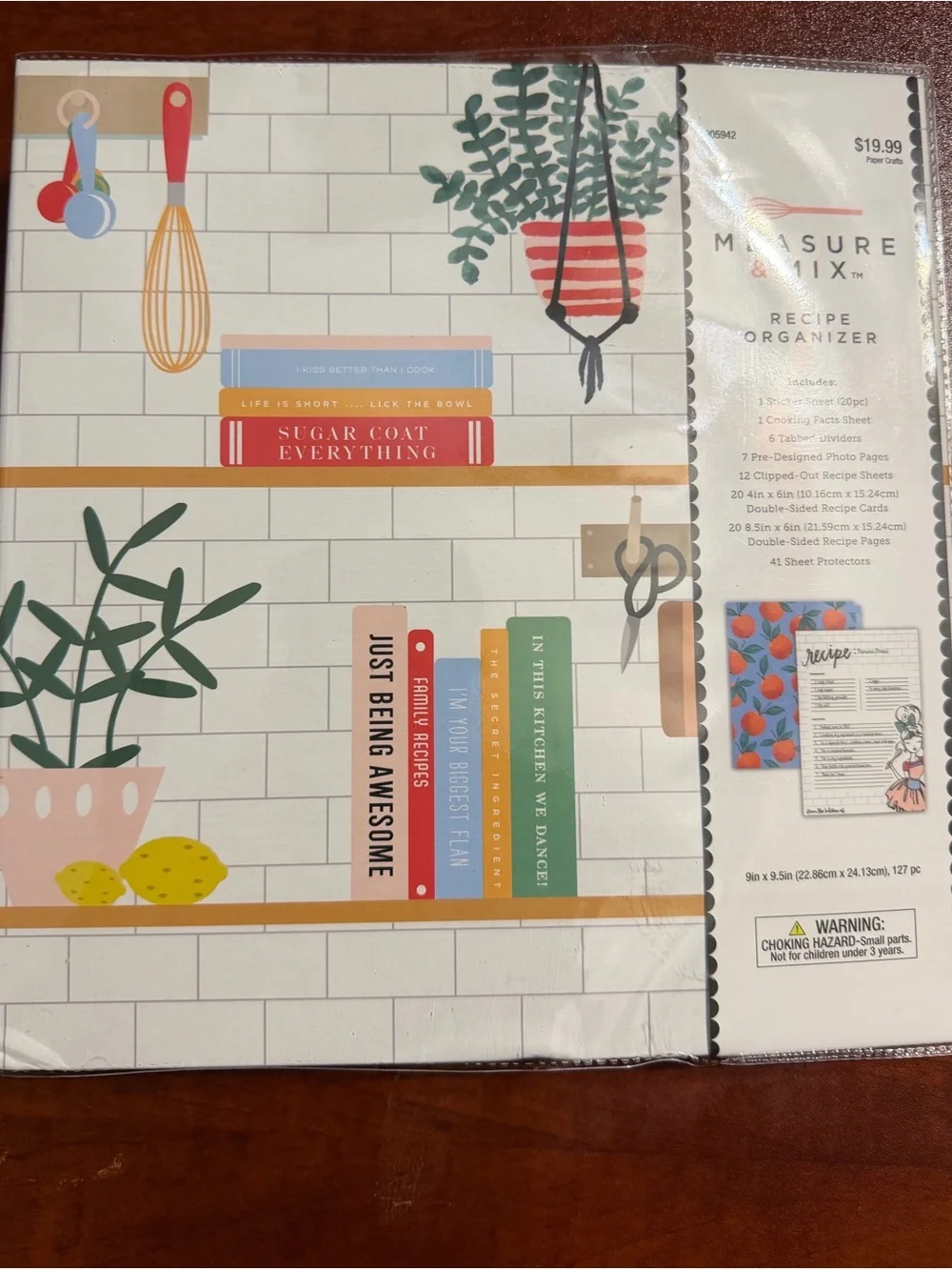 Measure & Mix Recipe Organizer Binder –Pass down Family Recipes